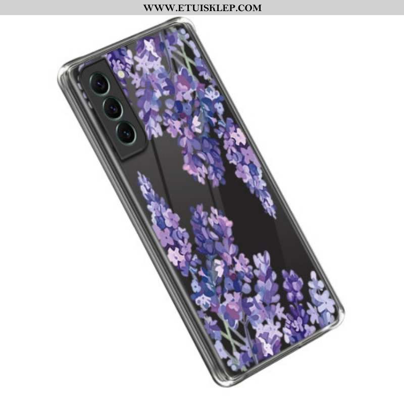 Etui do Samsung Galaxy S23 5G Bezszwowe Purpurowe Kwiaty